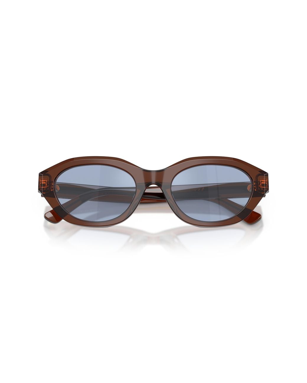 Polo Ralph Lauren Black Ph4237U 63531U Sunglasses Acetate Light Cat Eye Mirror