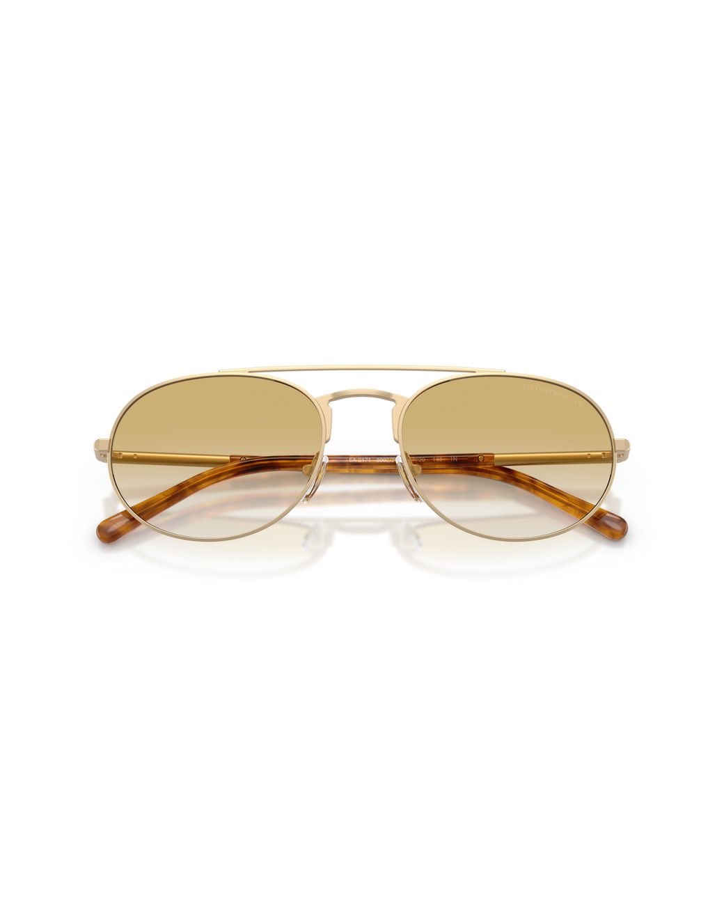 Emporio Armani Black Ea2171 30022Q Sunglasses Metal Pilot Normal Shaded for men
