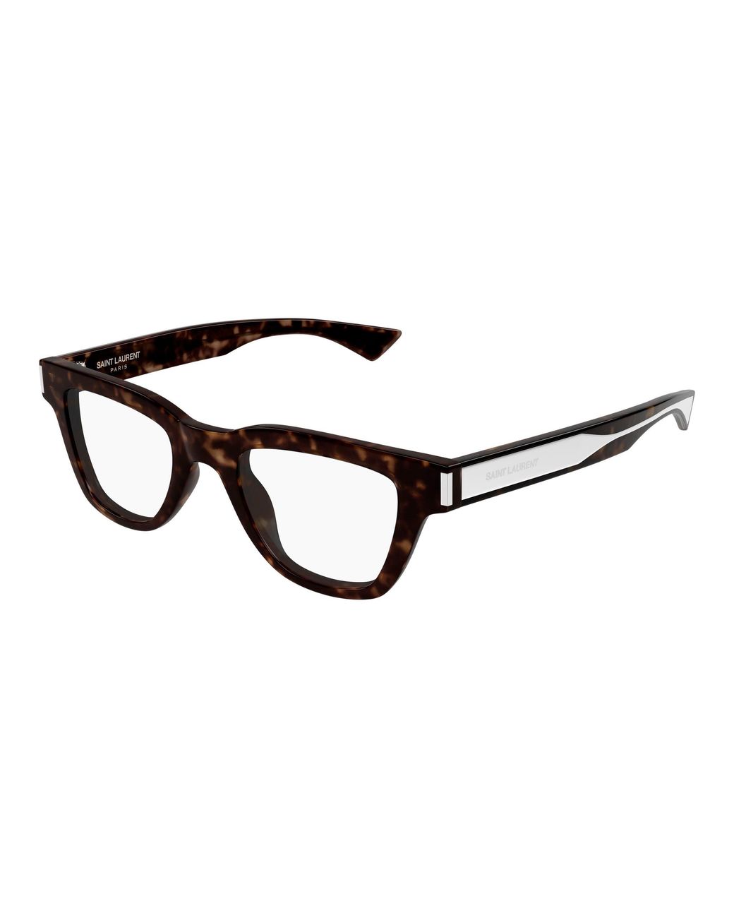 Saint Laurent Black Sl 789 Jacques Opt 002 Optical Frames Acetate Transparent Squared for men
