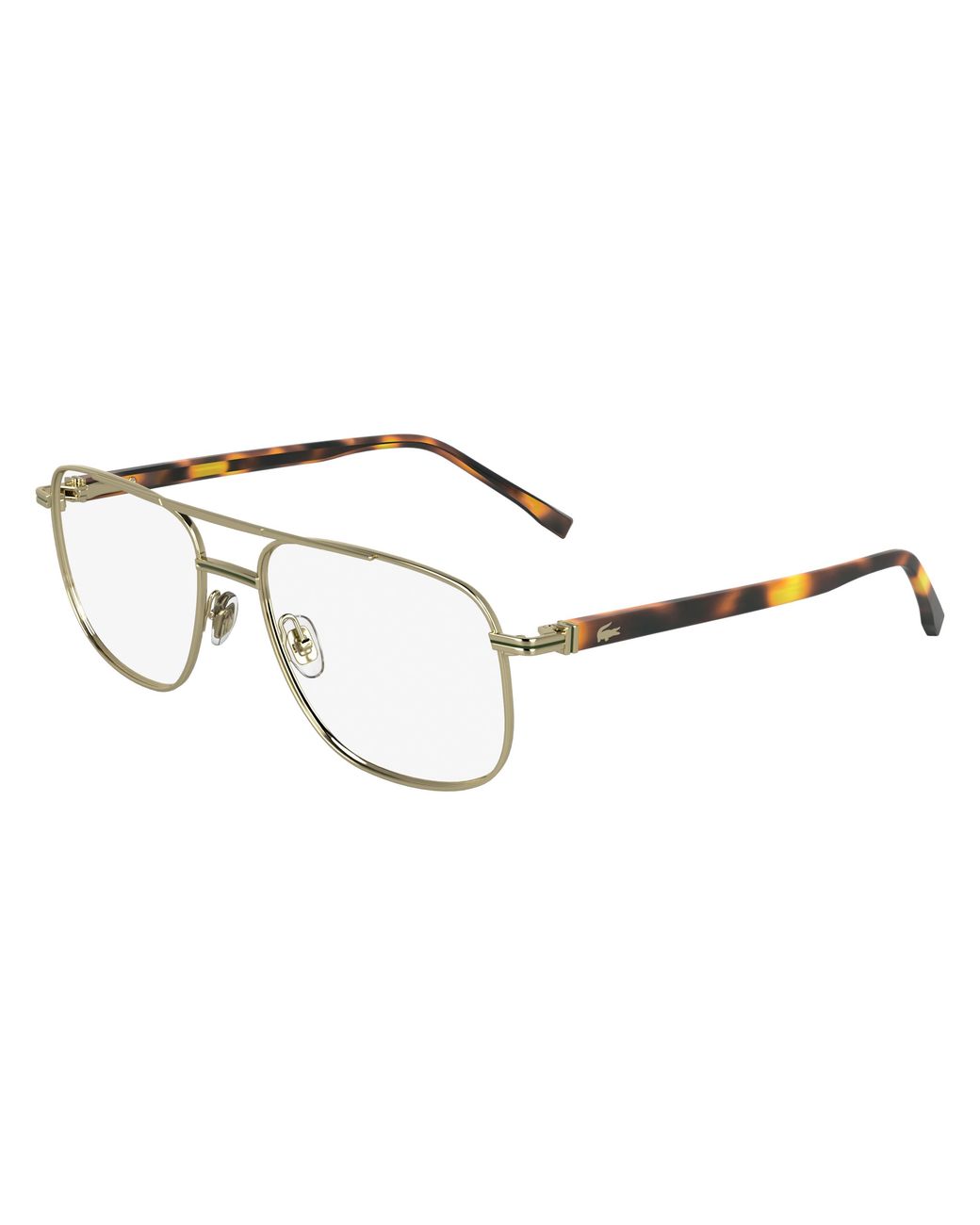 Lacoste Black L2302 714 Optical Frames Metal Squared Normal for men