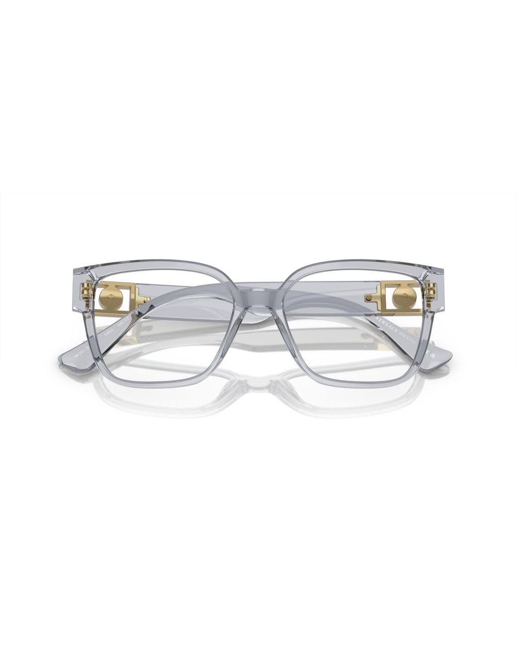 Versace Black Ve3329B 5305 Optical Frames Acetate Transparent Squared Normal