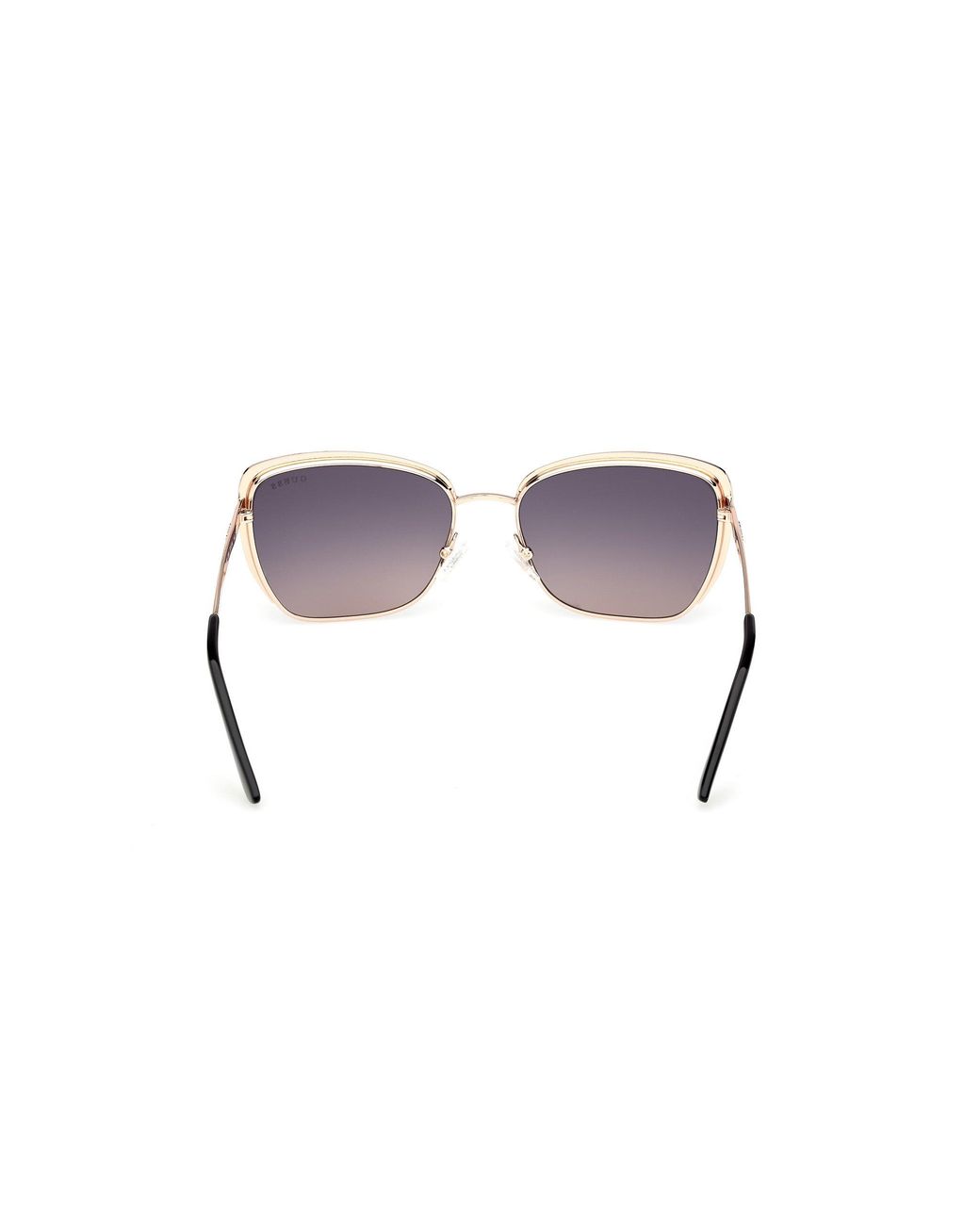 Guess Black Gu00218 05B Sunglasses Metal Smoke Squared Normal