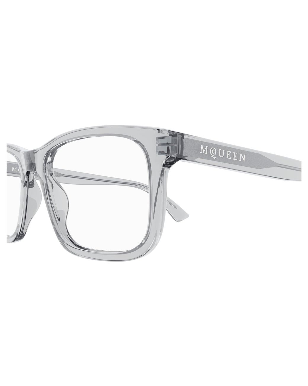 McQueen Black Am0486O 009 Optical Frames Acetate Squared for men