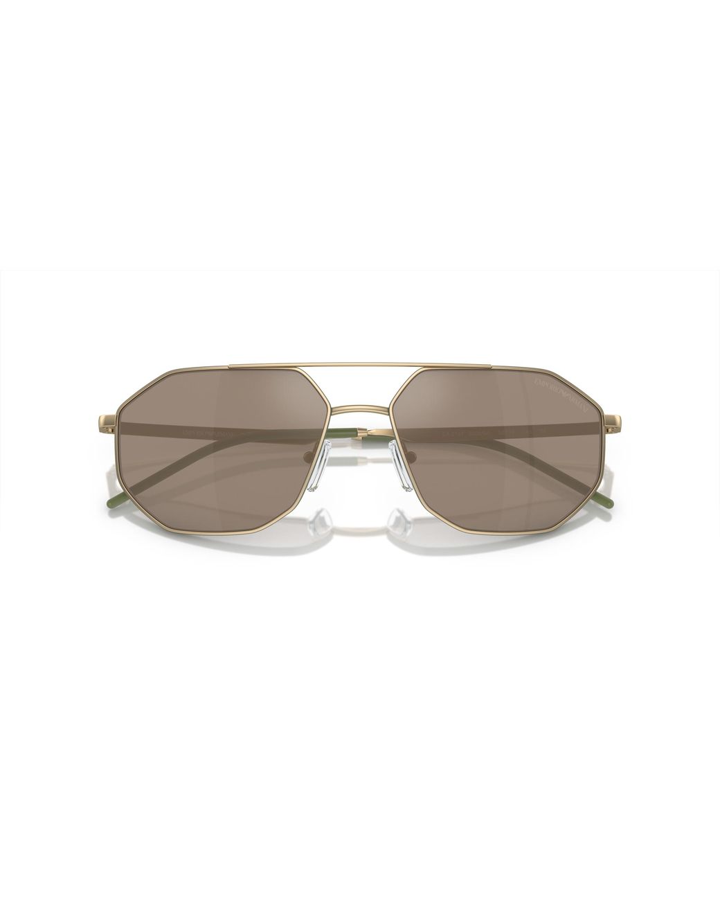 Emporio Armani Black Ea2147 30025A Sunglasses Metal Geometric Mirrored Mirror for men