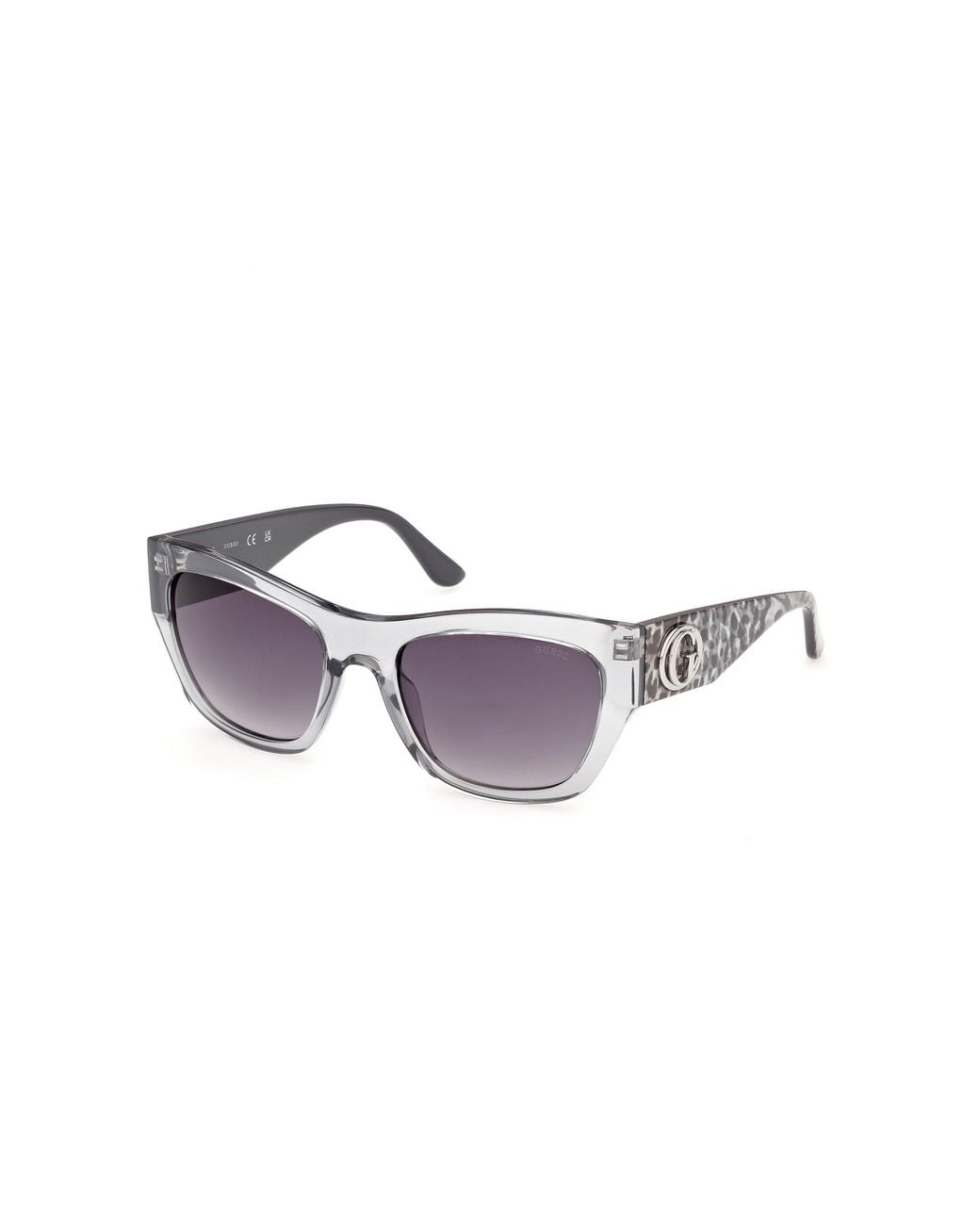Guess Black Gu00363 20B Sunglasses Injected Smoke Squared Normal