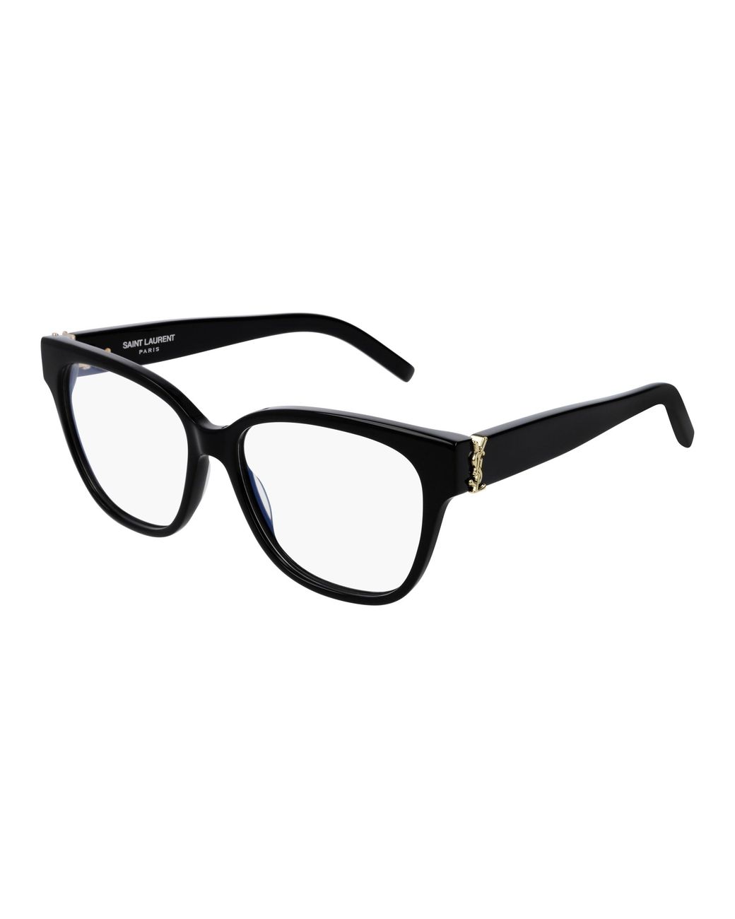Saint Laurent Black Sl M33 003 Optical Frames Acetate Squared