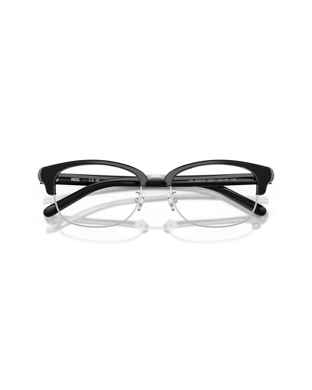 DIESEL Black Dl4021D 2003 Optical Frames Acetate Transparent Round Normal