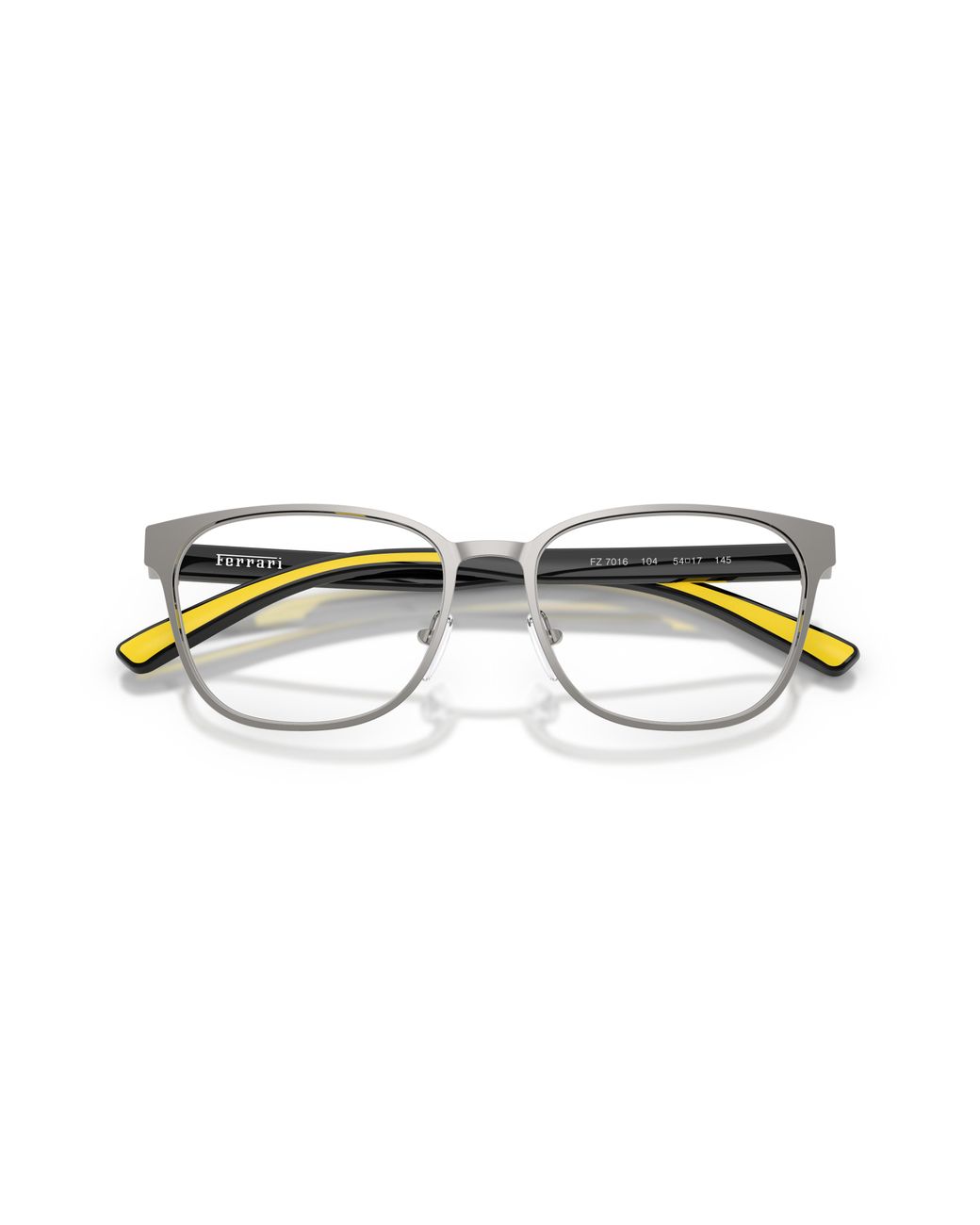 FERRARI SCUDERIA Black Fz7016 104 Optical Frames Metal Round Normal for men