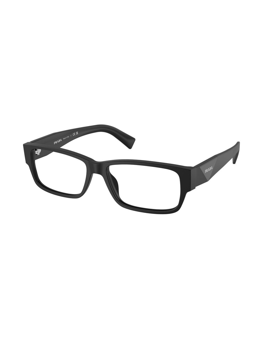 Prada Black Pr B09V 16K1O1 Optical Frames Acetate Squared Normal for men