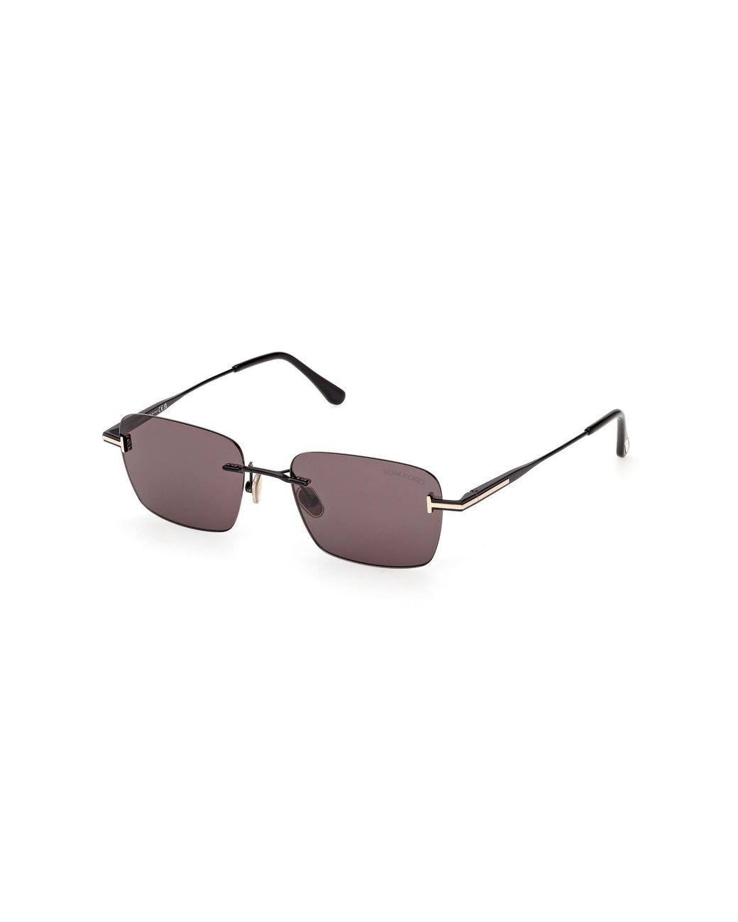 Tom Ford Black Ft1354 Jake-02 01A Sunglasses Metal Smoke Squared Normal