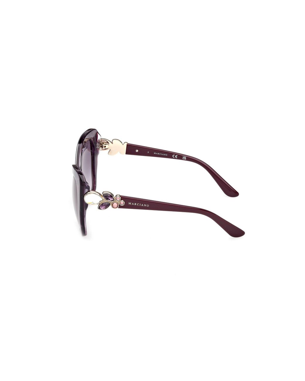 Guess Black Gm00032 83Z Sunglasses Acetate Butterfly Normal