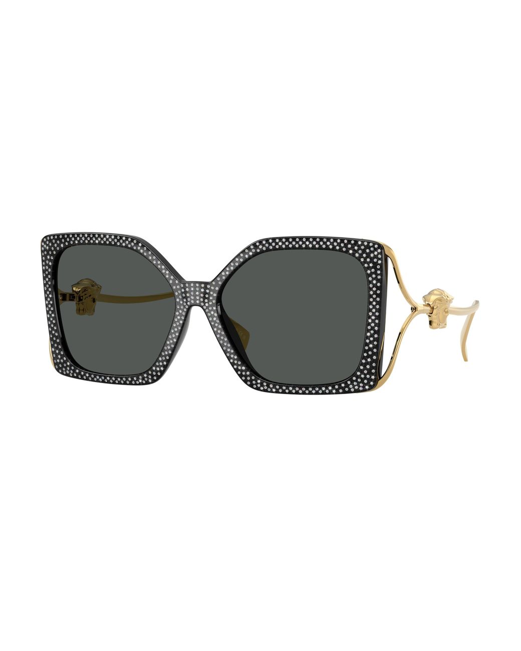 Versace Black Ve4502U 550787 Sunglasses Injected Squared Normal
