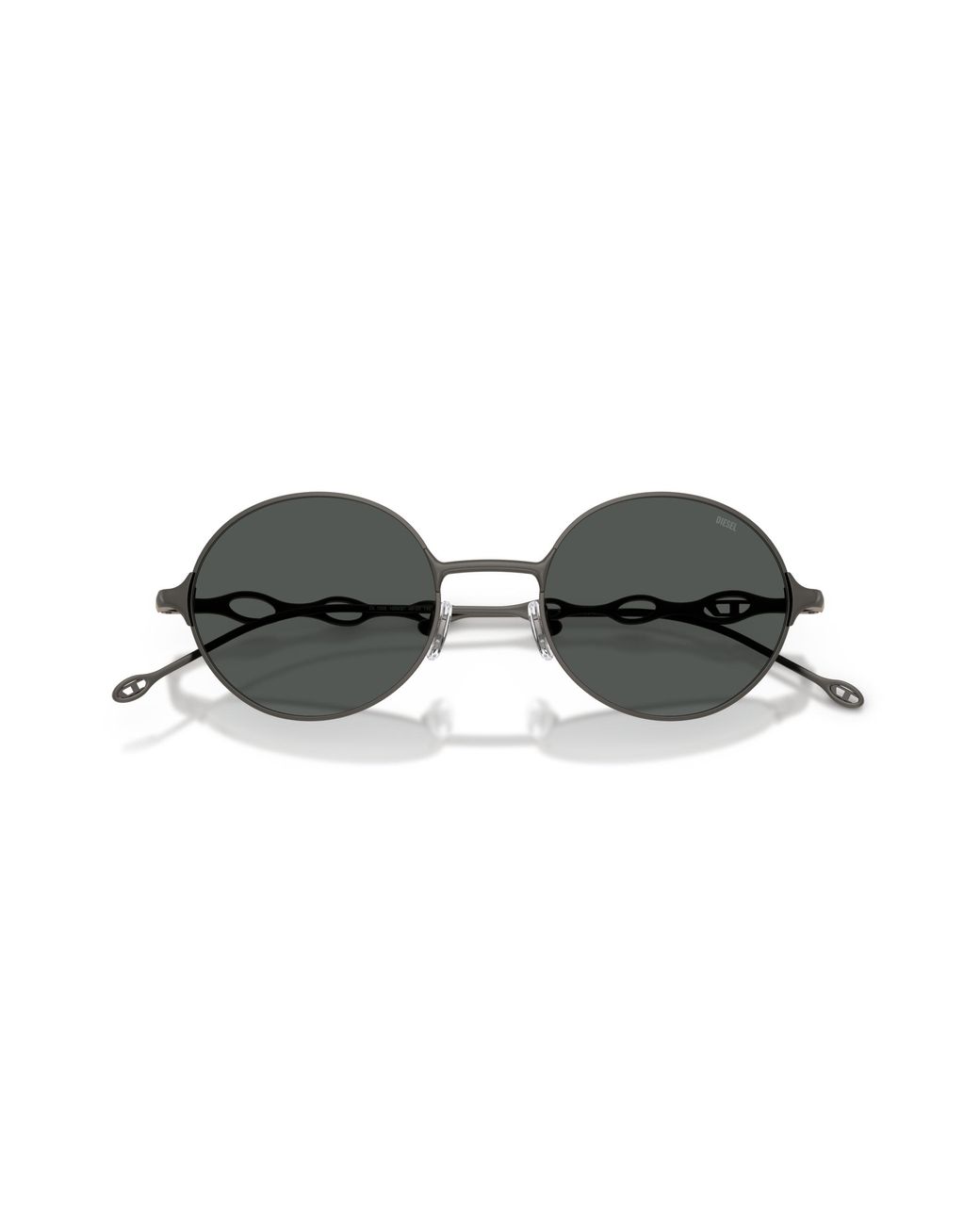 DIESEL Black Dl1008 100987 Sunglasses Metal Round Normal
