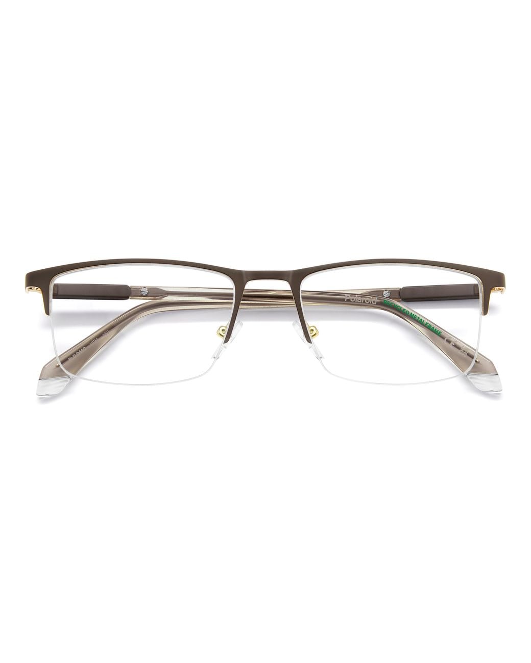 Polaroid Black Pld D599 Ufm Optical Frames Metal Squared Normal for men