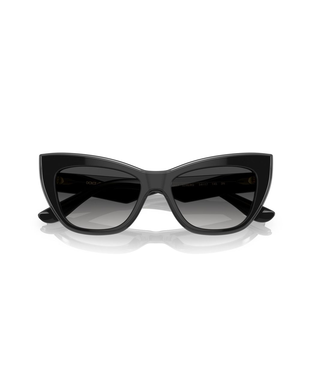 Dolce & Gabbana Black Dg4417 32468G Sunglasses Acetate Cat Eye Normal Shaded