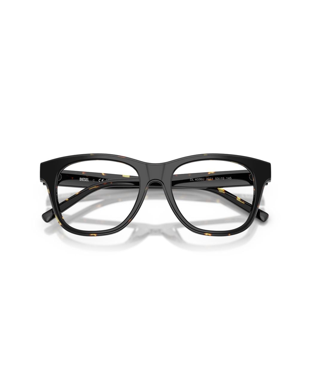 DIESEL Black Dl4026U 2071 Optical Frames Acetate Transparent Squared Normal