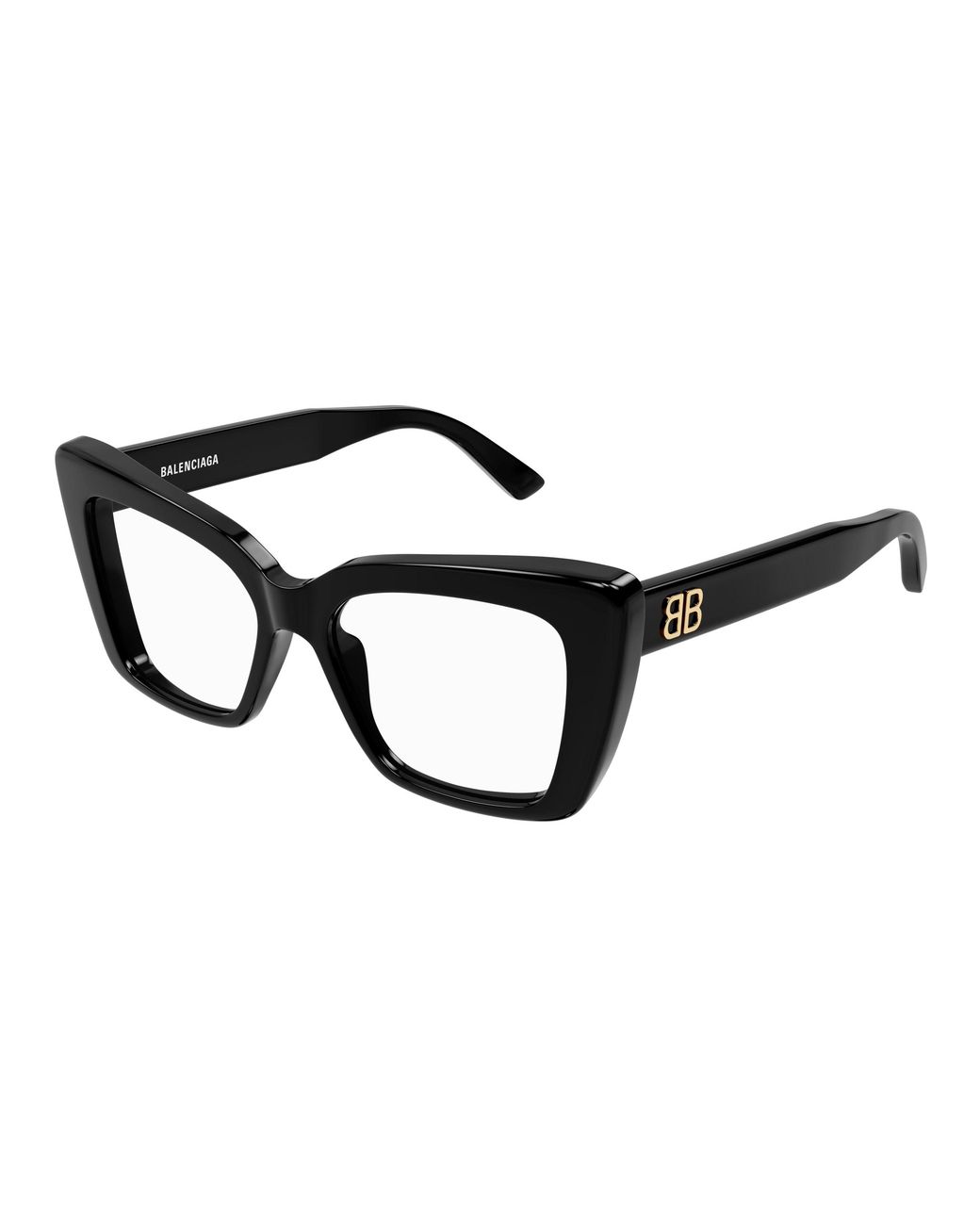Balenciaga Black Bb0297O 001 Optical Frames Acetate Squared