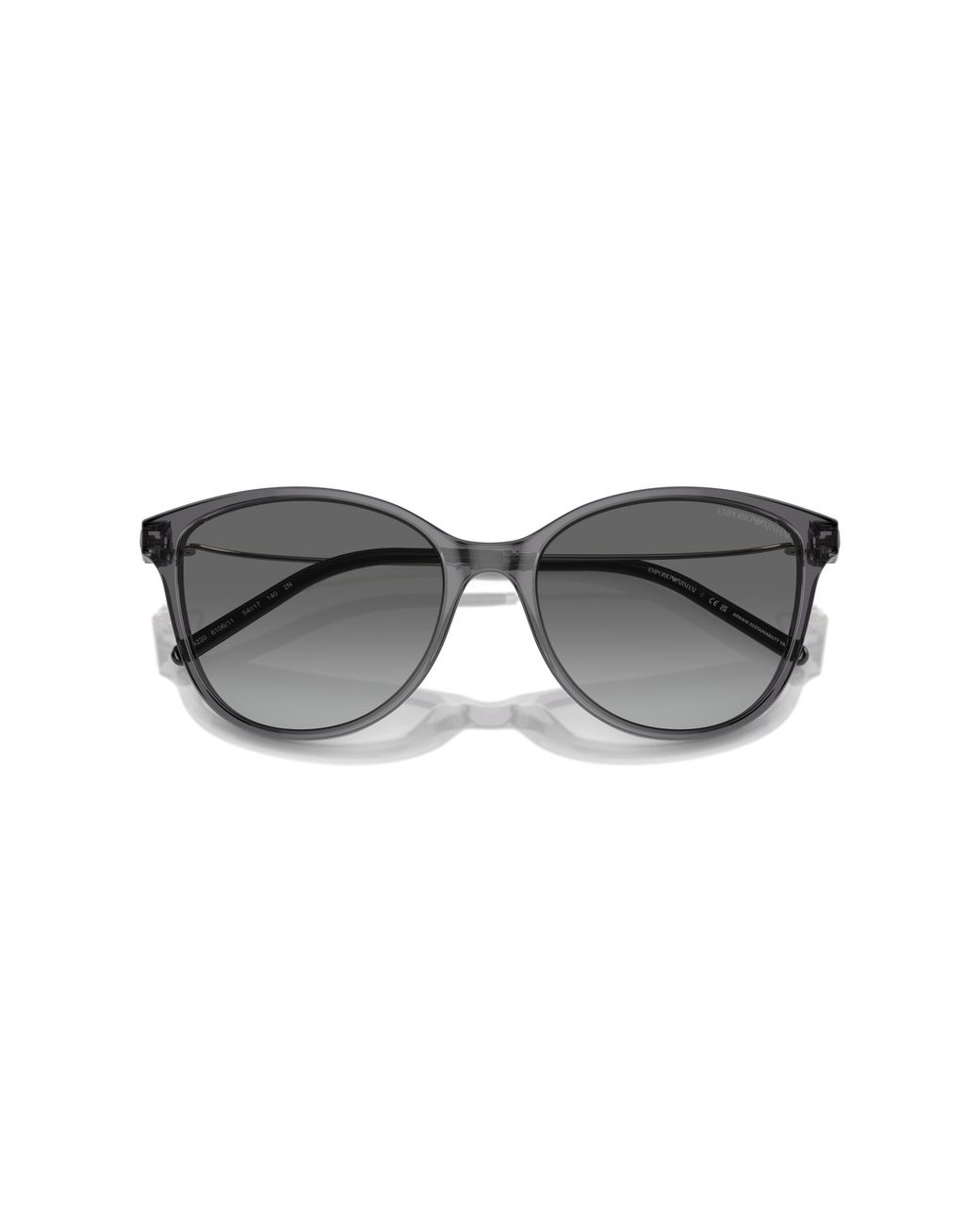 Emporio Armani Black Ea4220 610611 Sunglasses Acetate Cat Eye Normal Shaded
