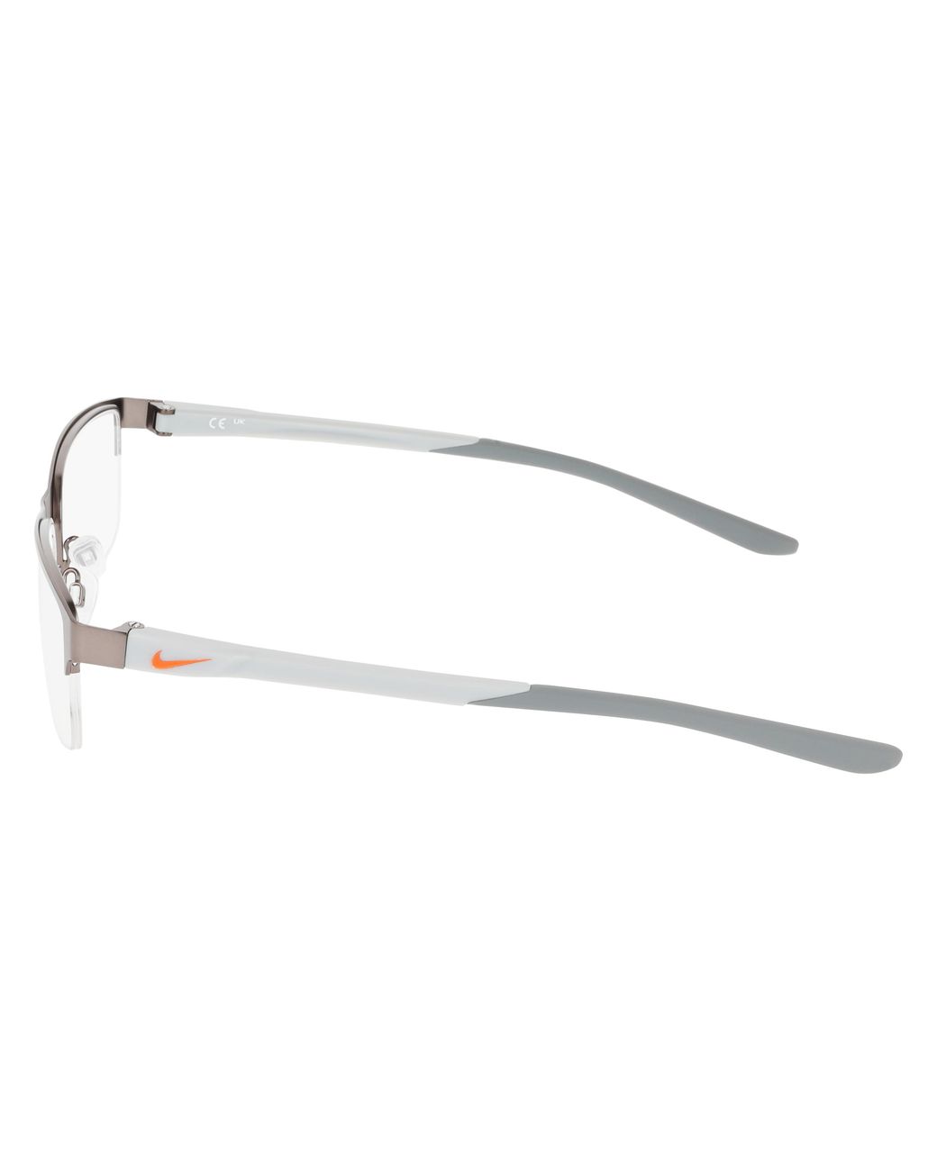 Nike Black 8159 070 Optical Frames Metal Squared Normal for men