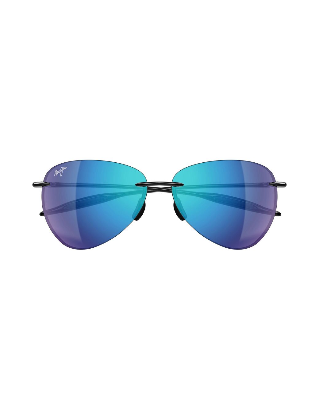 Maui Jim Black Mj0421S 006 Sunglasses Injected Pilot