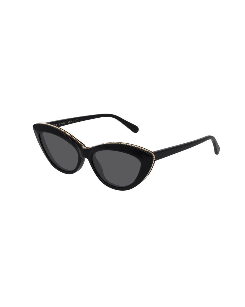 Stella McCartney Black Sc0187S 005 Outlet Sunglasses Acetate Cat Eye Normal