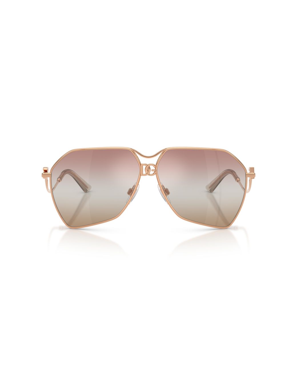 Dolce & Gabbana Black Dg2326 1298El Sunglasses Metal Pilot Normal Nuanced