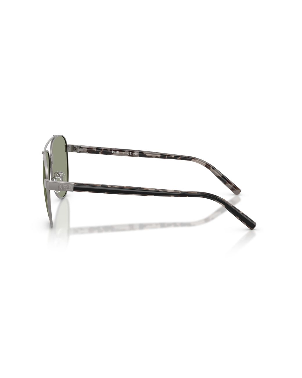 DIESEL Green Dl1021 1045/2 Sunglasses Metal Pilot Normal