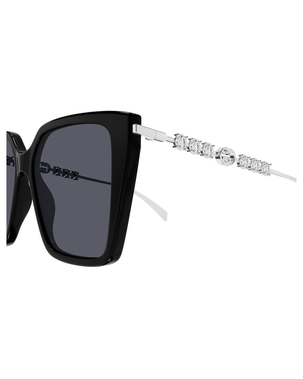 Gucci Black Gg1967S 002 Sunglasses Acetate Butterfly