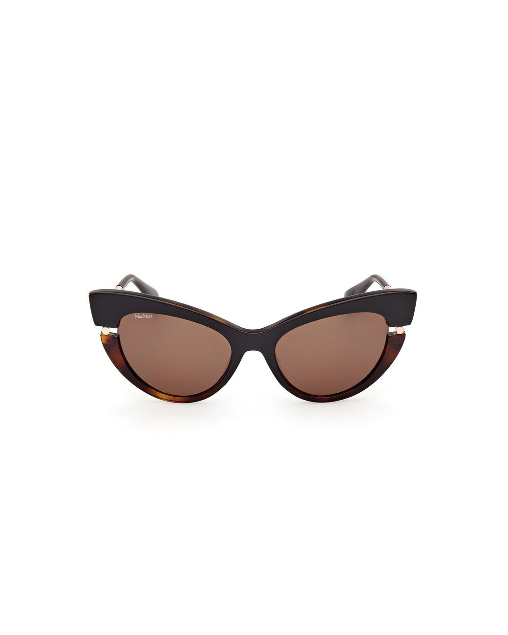 Max Mara Black Mm0187 56E Sunglasses Acetate Cat Eye Normal