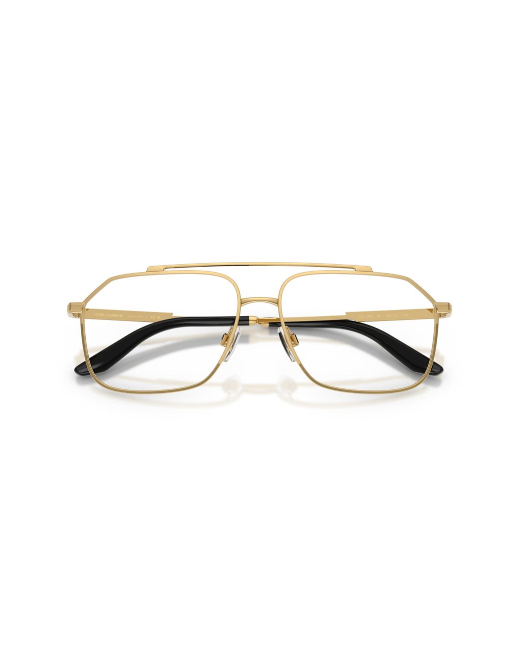 Dolce & Gabbana Black Dg1364 02 Optical Frames Metal Pilot Normal for men
