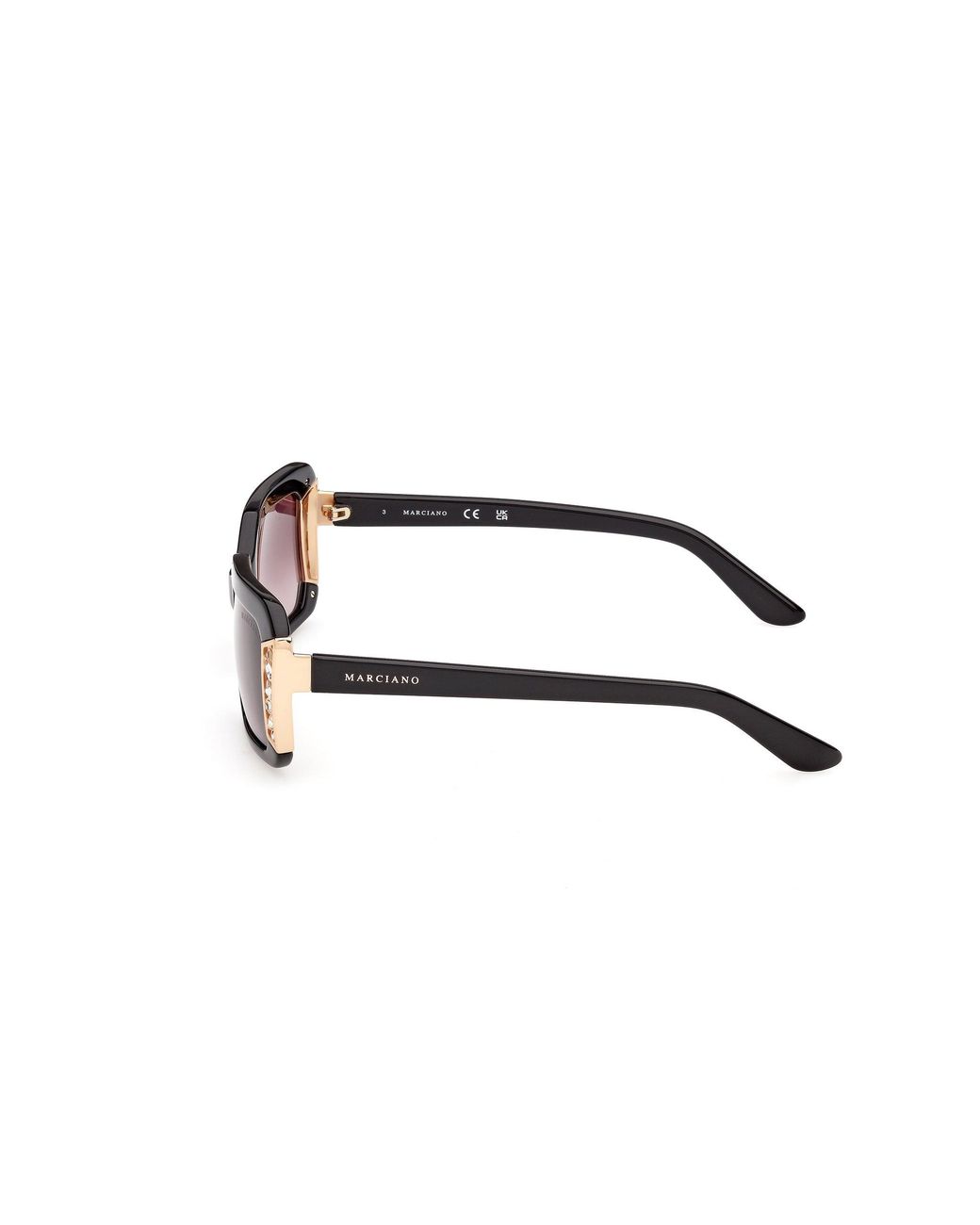 Guess Black Gm00042 01F Sunglasses Acetate Geometric Normal