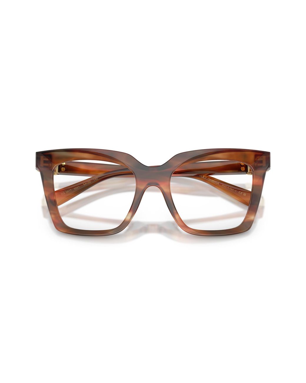 Dolce & Gabbana Black Dg3417 3221 Optical Frames Acetate Squared Normal