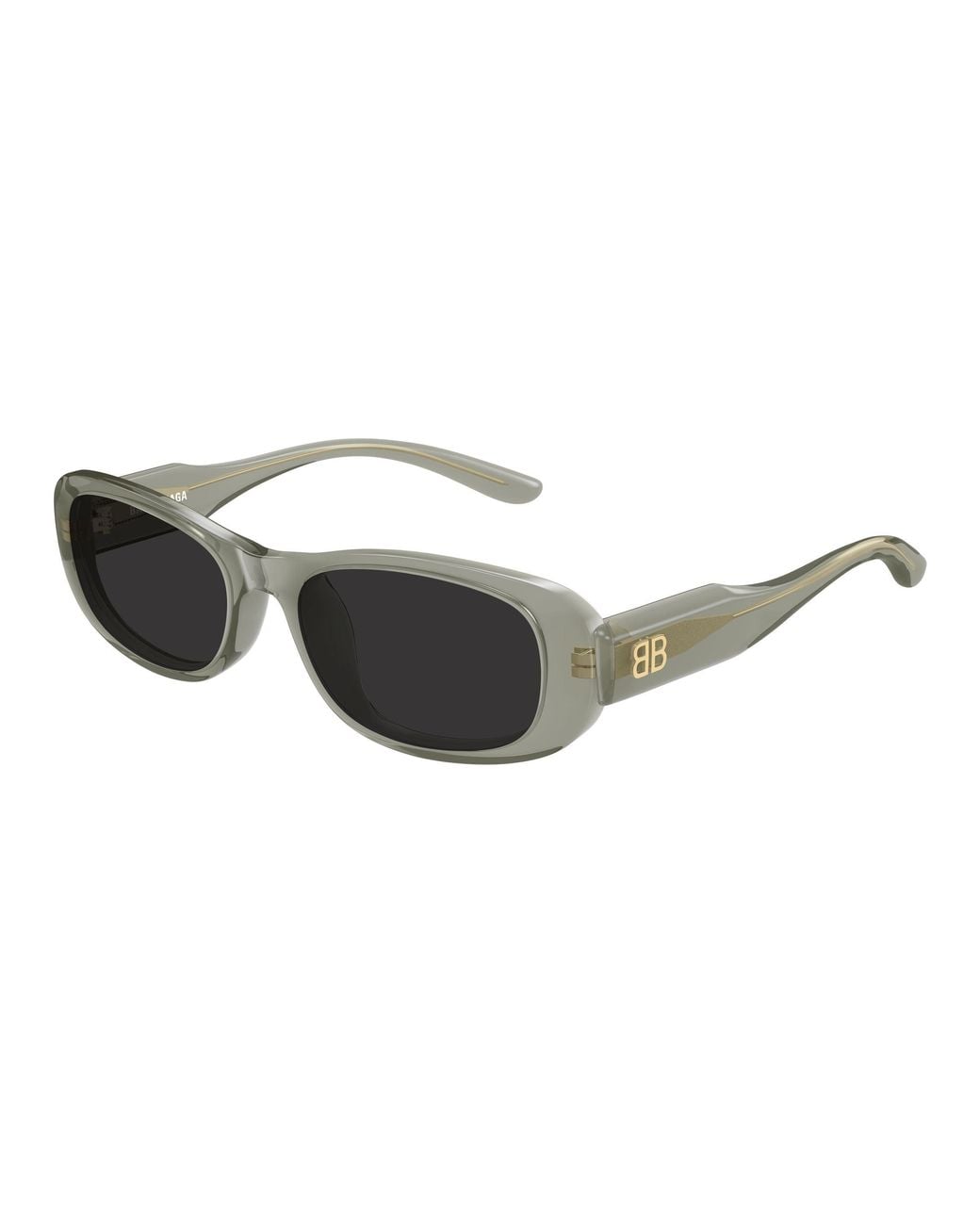 Balenciaga Black Bb0511Sk 003 Occhiali Da Sole Acetato Grigio Squadrata
