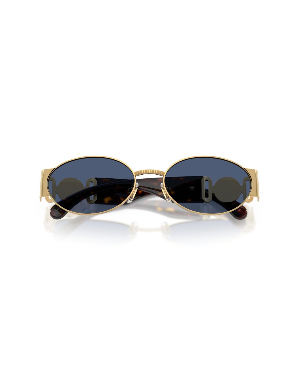 Versace Black Ve2299 100280 Sunglasses Metal Round Normal for men