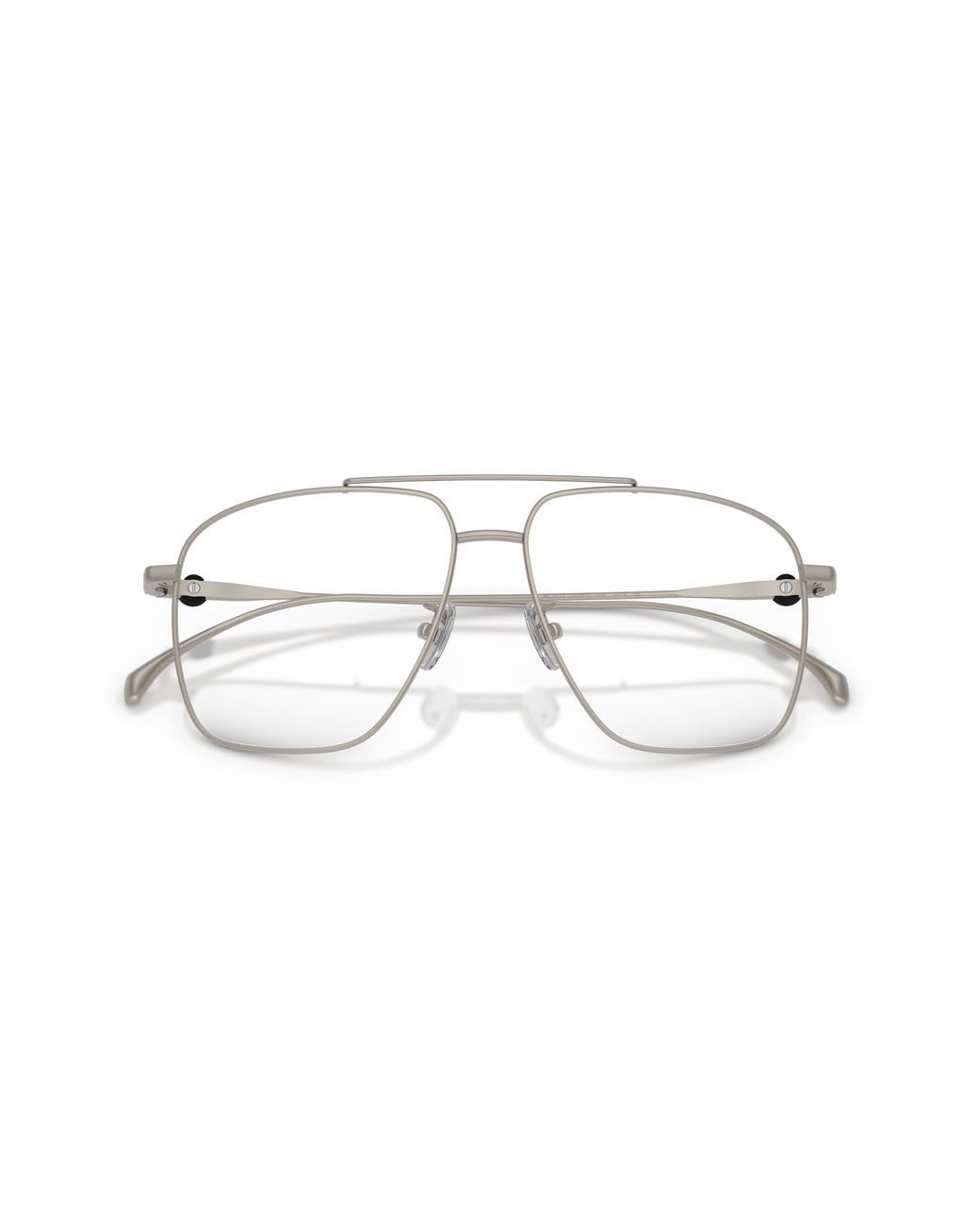 Moncler Black Me1017T 1004 Optical Frames Titanium Transparent Pilot Normal
