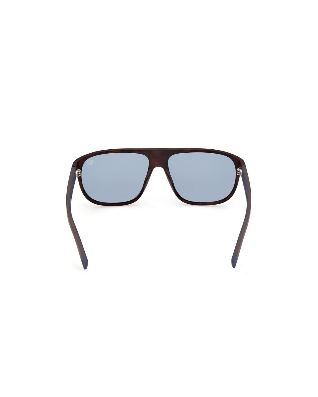 Timberland Black Tb00094 52D Sunglasses Injected Smoke Pilot Polarized for men