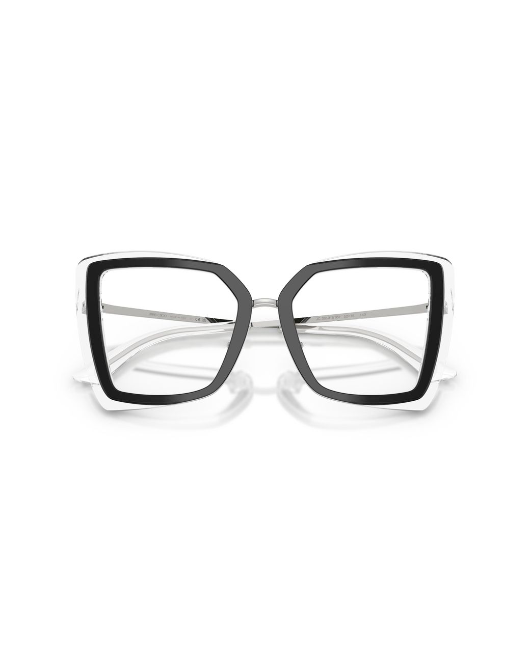 Jimmy Choo Black Jc3059 5102 Optical Frames Acetate Transparent Butterfly Normal