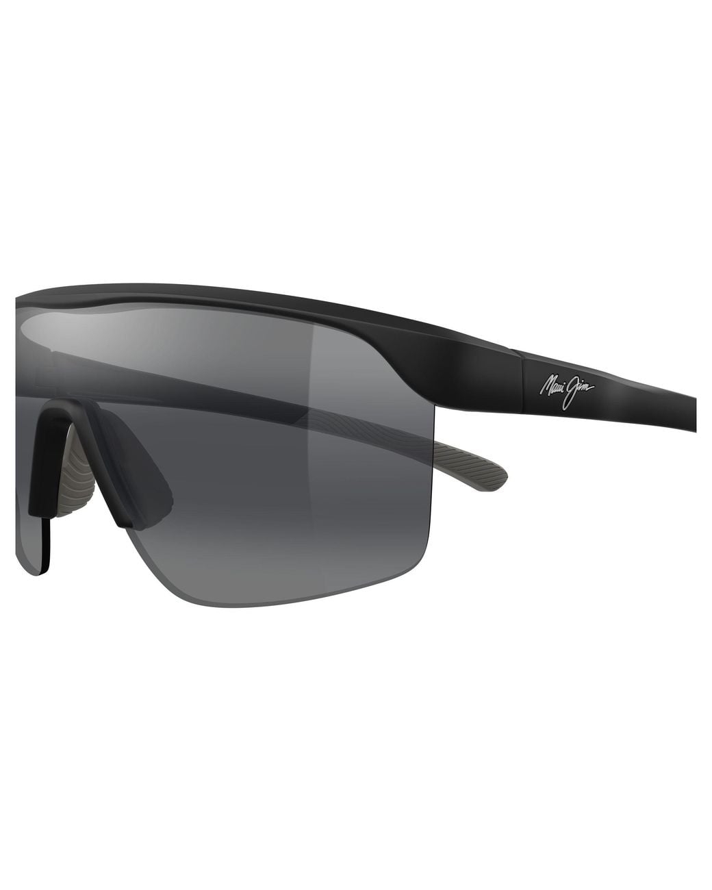 Maui Jim Black Mj0596Sa 001 Occhiali Da Sole Bio-Iniettato Grigio Avvolgente