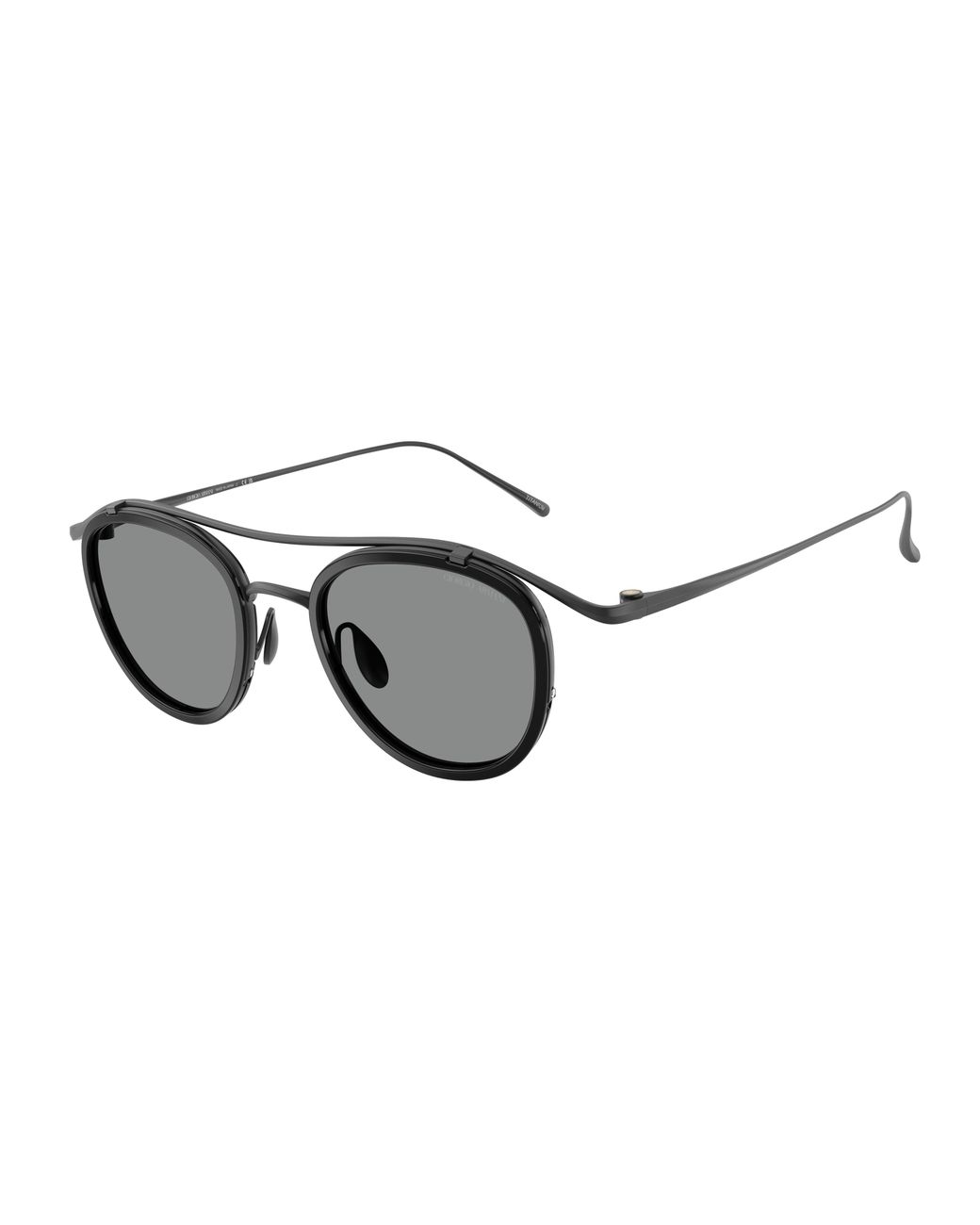 Giorgio Armani Black Ar6179T 340402 Sunglasses Titanium Pantos Normal for men