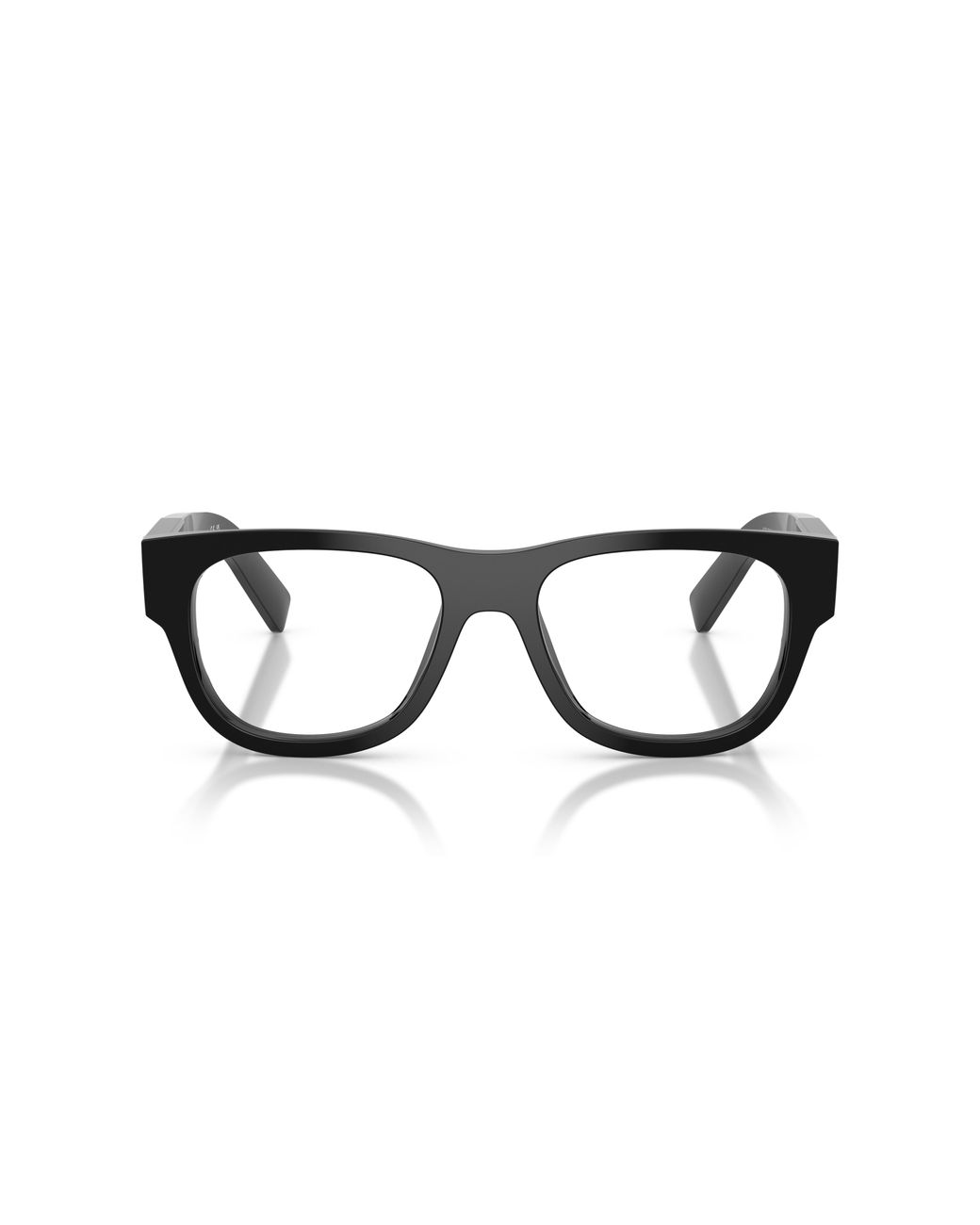 Prada Black Pr D08Vu 16K1O1 Optical Frames Acetate Transparent Squared Normal for men