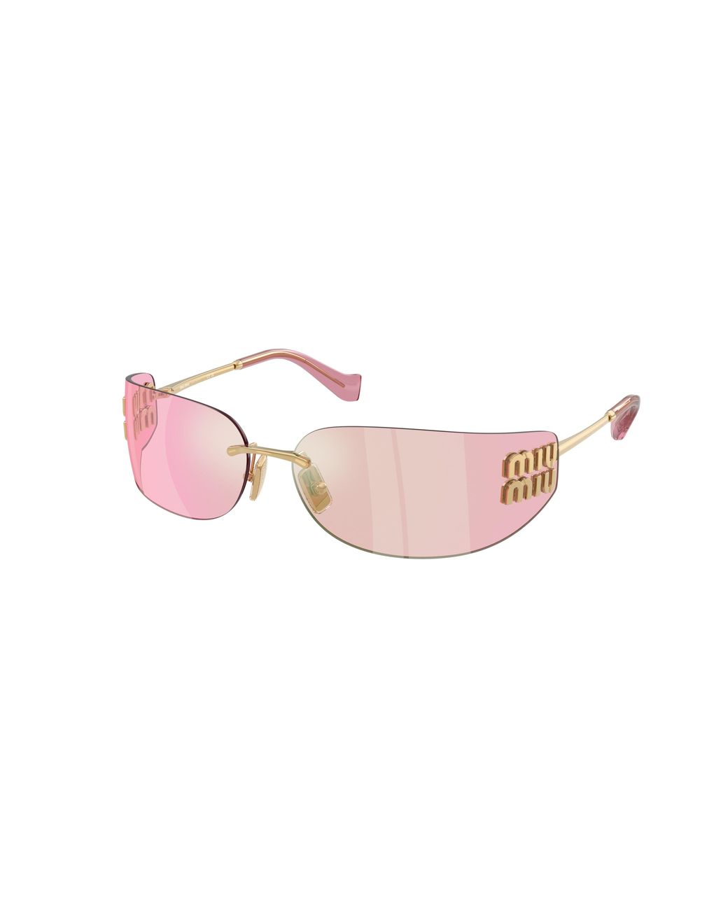Miu Miu Black Mu A51S 5Ak90Y Sunglasses Metal Squared Normal