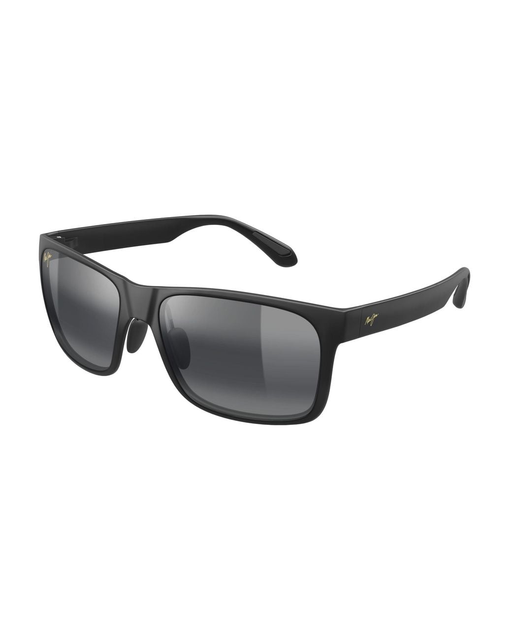 Maui Jim Black Mj0432Sa 001 Occhiali Da Sole Iniettato Grigio Squadrata