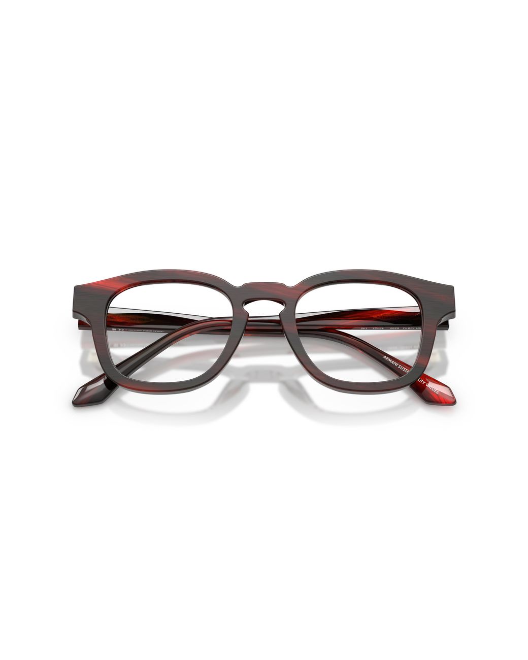 Giorgio Armani Black Ar7291U 6392 Optical Frames Acetate Transparent Pillow Normal
