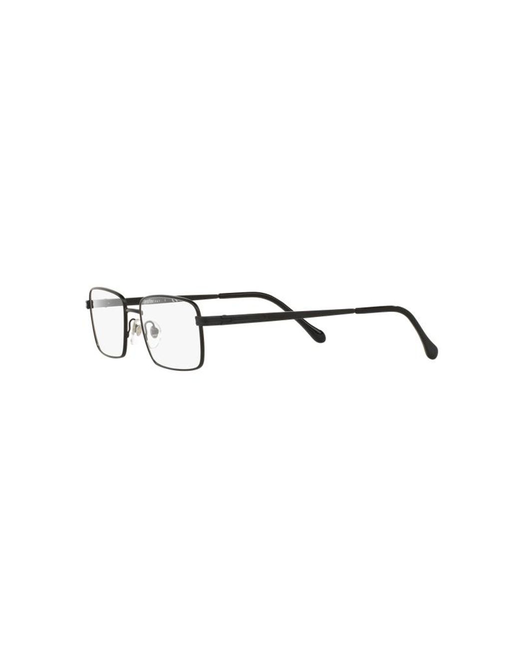 Sferoflex Black Sf2273 136 Optical Frames Metal Squared for men