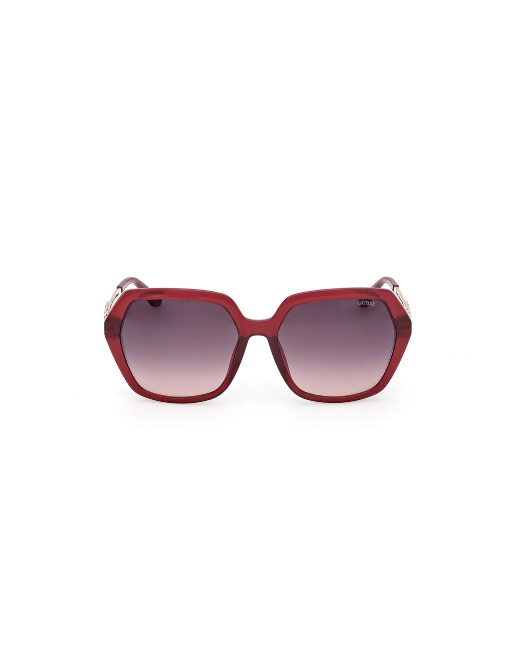 Guess Black Gu00267 69Z Sunglasses Injected Geometric Normal
