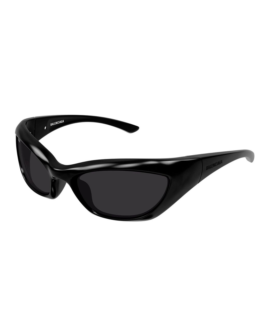 Balenciaga Black Bb0463S 001 Sunglasses Bio-Injected Geometric