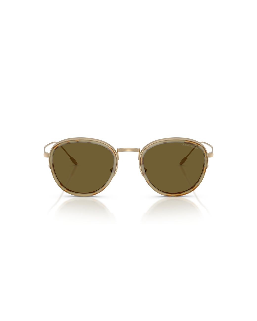 Giorgio Armani Black Ar6068 630073 Sunglasses Metal Round Normal for men