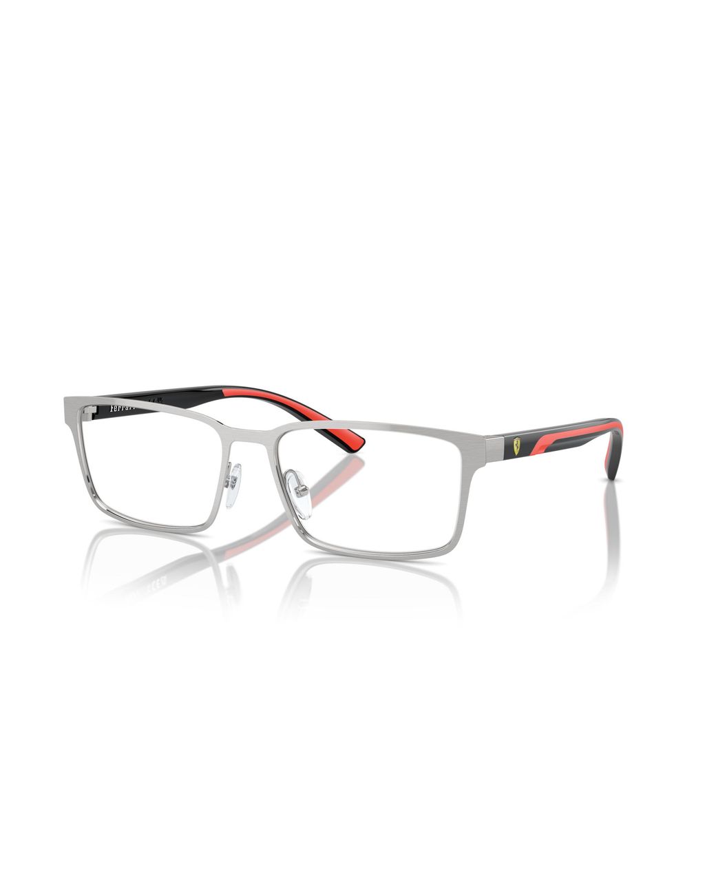 FERRARI SCUDERIA Black Fz7002 107 Optical Frames Metal Squared Normal for men