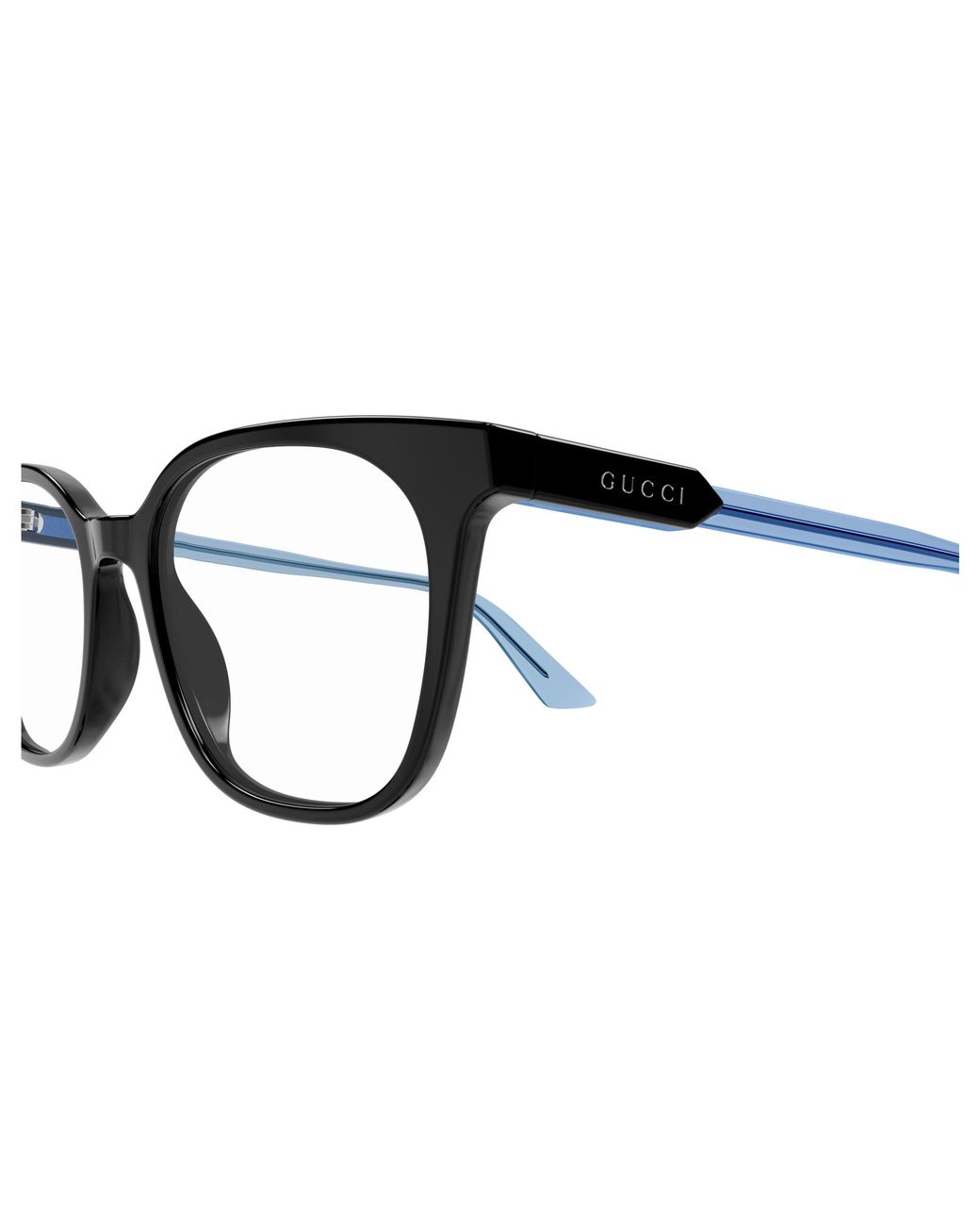 Gucci Black Gg1821O 003 Optical Frames Acetate Transparent Round for men