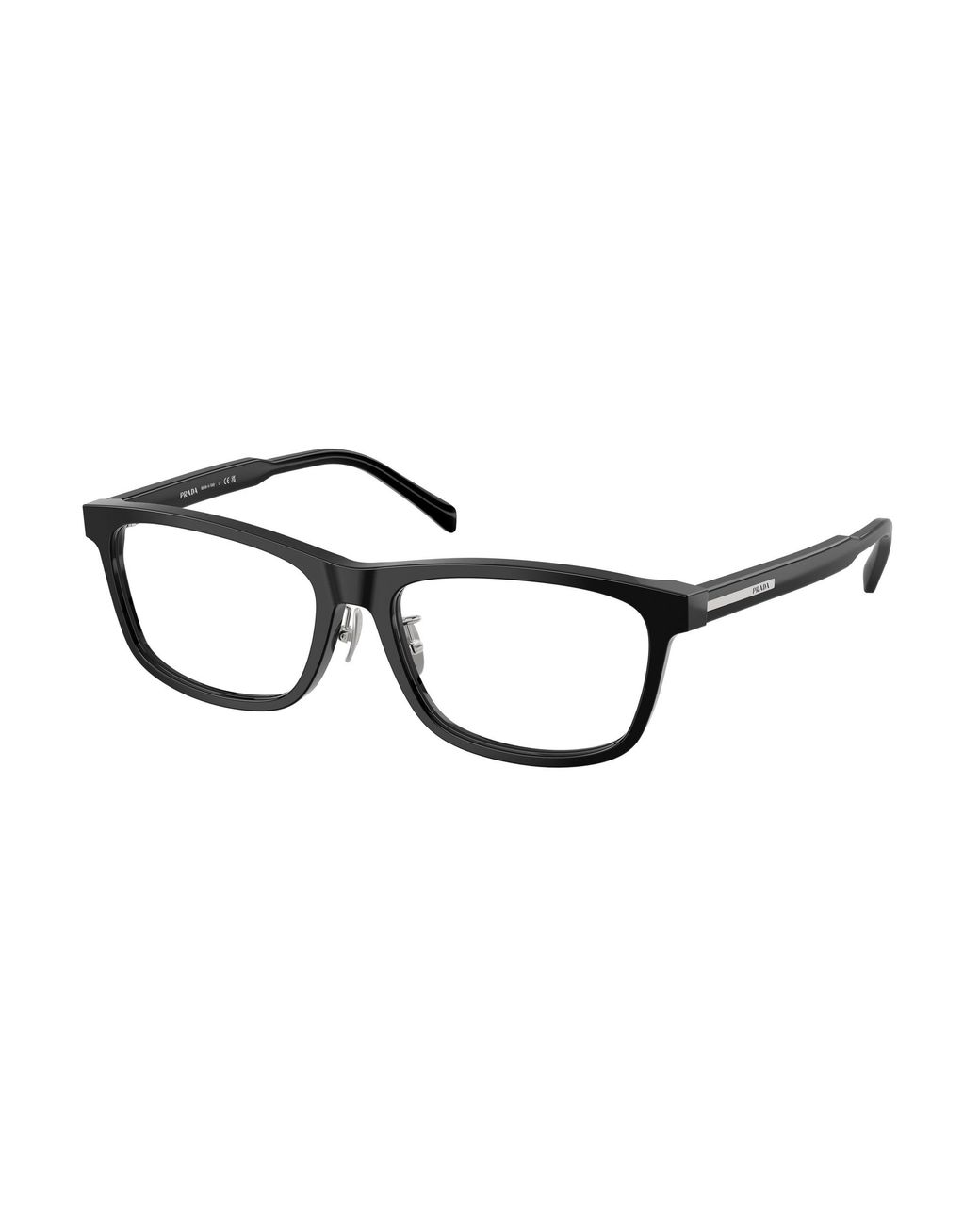 Prada Black Pr B08Vd 17N1O1 Optical Frames Acetate Squared Normal for men